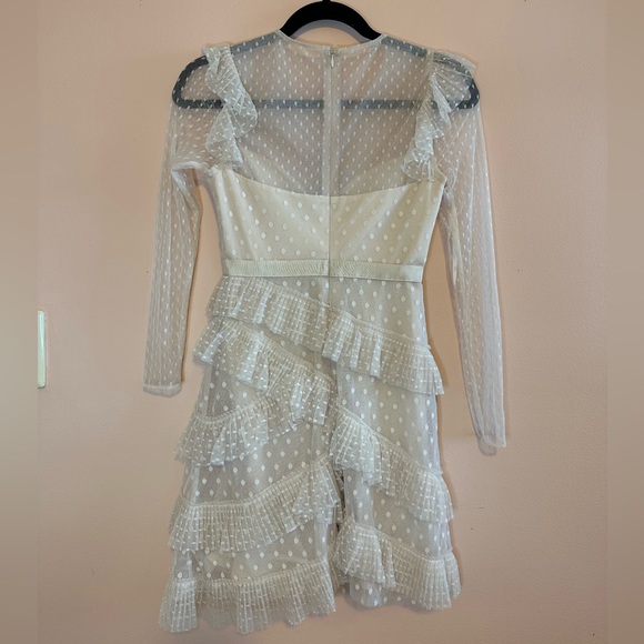 Revolve Dress: BCBGMaxazria Pleated Tulle Mini Dress - Picture 3 of 5